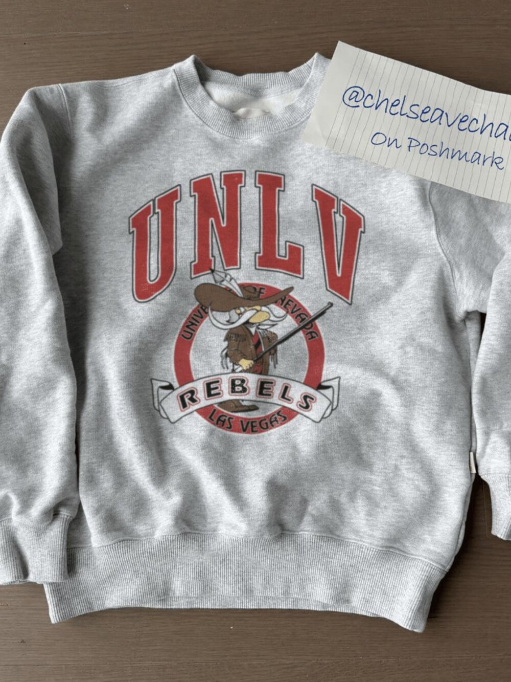 Vintage UNLV Rebels Mascot Logo Sweatshirt, University of Nevada Men Women Shirt